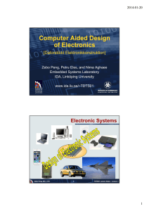 Computer Aided Design of Electronics [Datorstödd Elektronikkonstruktion]