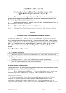 APPENDIX 4 (REV.WRC-07) application of the procedures of Chapter III