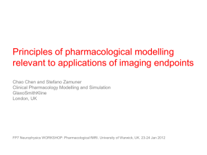 Principles of pharmacological modelling relevant to applications of imaging endpoints