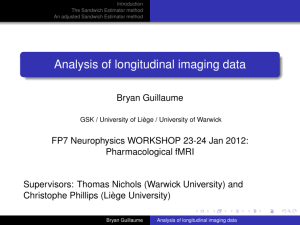 Analysis of longitudinal imaging data