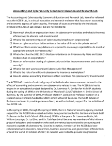 Accounting	and	Cybersecurity	Economics	Education	and	Research	Lab