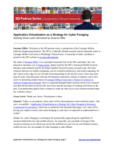 Application Virtualization as a Strategy for Cyber Foraging ----------------------------------------------------------------------------------------------