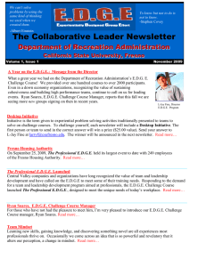 The Collaborative Leader Newsletter D e