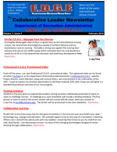 Collaborative Leader Newsletter D e