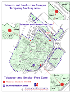 Tobacco- and Smoke- Free Campus Temporary Smoking Areas