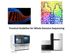 Practical Guideline for Whole Genome Sequencing