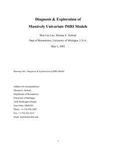 Diagnosis &amp; Exploration of Massively Univariate fMRI Models