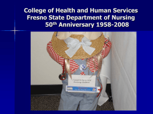 College of Health and Human Services Fresno State Department of Nursing 50