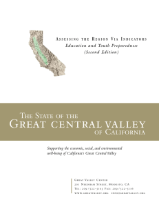 reat central valley G The State of the of California