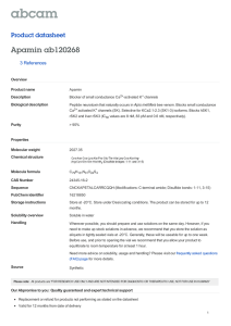 Apamin ab120268 Product datasheet 3 References Overview