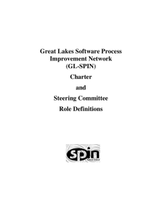 Great Lakes Software Process Improvement Network (GL-SPIN) Charter