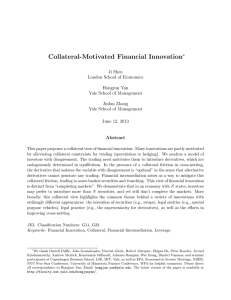 Collateral-Motivated Financial Innovation