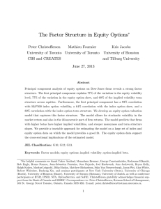 The Factor Structure in Equity Options