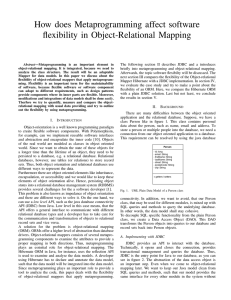 How does Metaprogramming affect software flexibility in Object-Relational Mapping