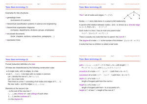 TDDB56 DALGOPT-D – Lecture 5: Trees, binary search trees, tree... C. Kessler, IDA, Link ¨opings Universitet, 2001. Page 13