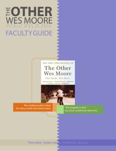OTHER WES MOORE FACULTYGUIDE