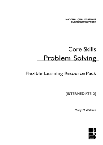 abc Problem Solving Core Skills Flexible Learning Resource Pack