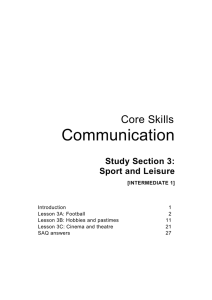 Communication Core Skills Study Section 3: