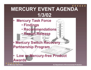MERCURY EVENT AGENDA 1/3/02