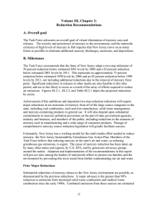 Volume III, Chapter 2: Reduction Recommendations A. Overall goal