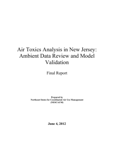 Air Toxics Analysis in New Jersey: Ambient Data Review and Model Validation