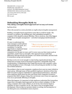 Page 1 of 3 Debunking Strengths Myth #2