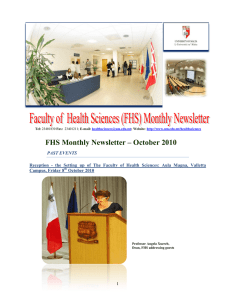 FHS Monthly Newsletter – October 2010