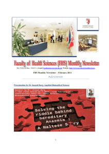 1 FHS Monthly Newsletter – February 2011 PAST EVENTS