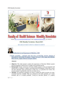 FHS Monthly Newsletter: March 2013