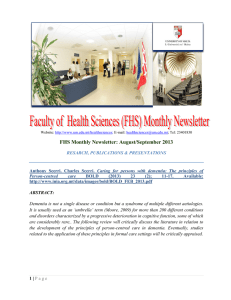 FHS Monthly Newsletter: August/September 2013