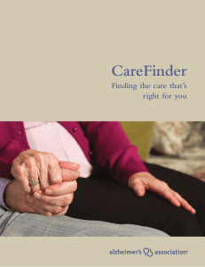 CareFinder Finding the care that’s right for you