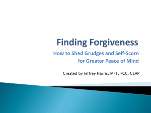 How to Shed Grudges and Self-Scorn for Greater Peace of Mind