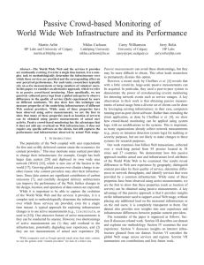 Passive Crowd-based Monitoring of World Wide Web Infrastructure and its Performance