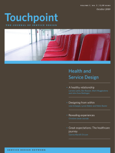 Touchpoint Health and Service Design A	healthy	relationship