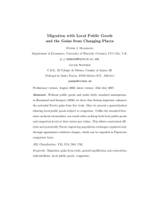 Migration with Local Public Goods and the Gains from Changing Places