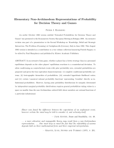 Elementary Non-Archimedean Representations of Probability for Decision Theory and Games