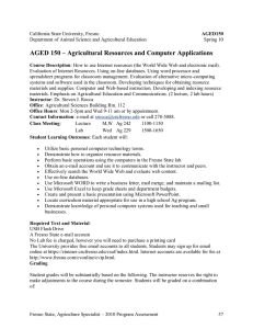 AGED 150 – Agricultural Resources and Computer Applications