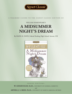 A MIDSUMMER NIGHT’S DREAM W. GEIGER ELLIS, E .D.,