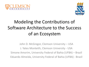 Modeling the Contributions of Software Architecture to the Success of an Ecosystem