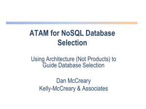 ATAM for NoSQL Database Selection