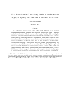 What drives liquidity? Identifying shocks to market makers’