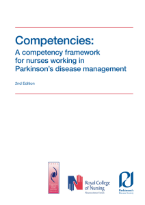 Competencies: A competency framework for nurses working in Parkinson’s disease management