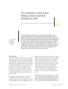 &amp; The Enterprise Service Bus: Making service-oriented architecture real
