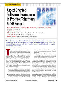 Aspect-Oriented Software Development in Practice: Tales from AOSD-Europe