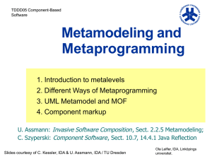 Metamodeling and Metaprogramming