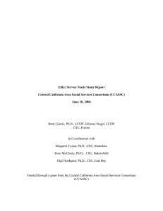Elder Service Needs Study Report June 30, 2006