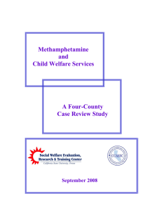 Methamphetamine and Child Welfare Services A Four-County