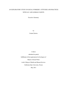 AN EXPLORATORY STUDY ON SOCIAL WORKERS’ ATTITUDES AND PRACTICES  Executive Summary