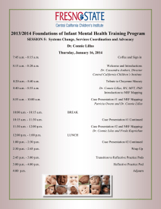2013/2014 Foundations of Infant Mental Health Training Program
