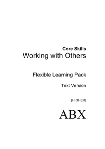   Working with Others Flexible Learning Pack